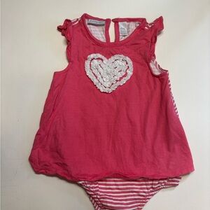 First Impressions Pink Heart Baby Dress